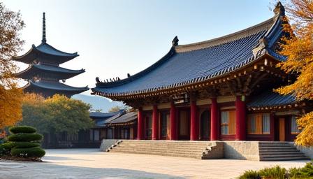 경주 불국사 신라시대 문화 유적의 아름다운 모습